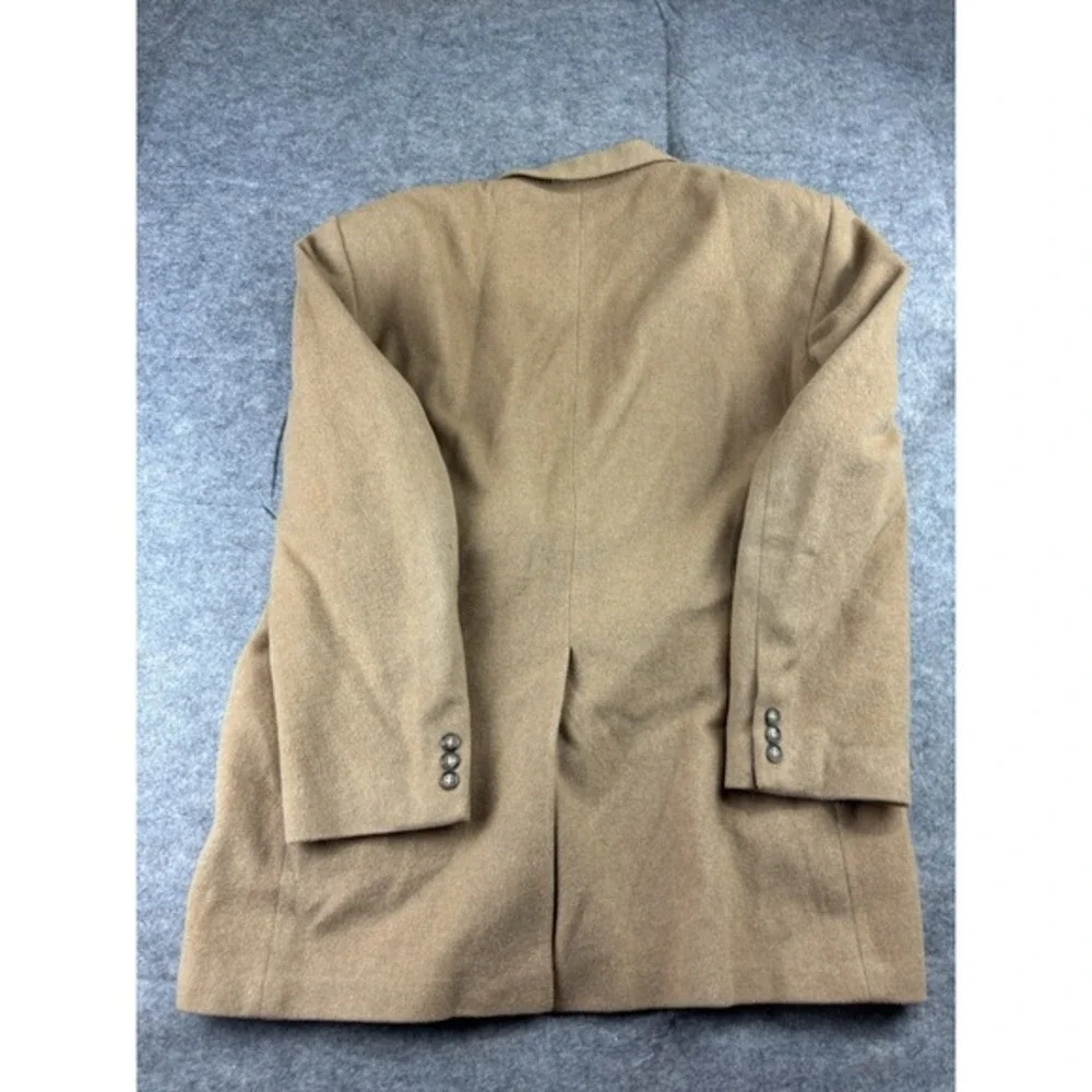 Christian Aujard Mens 46 R Tan Wool Camel Hair Blend Sport Coat Blazer‎ VTG
